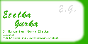 etelka gurka business card